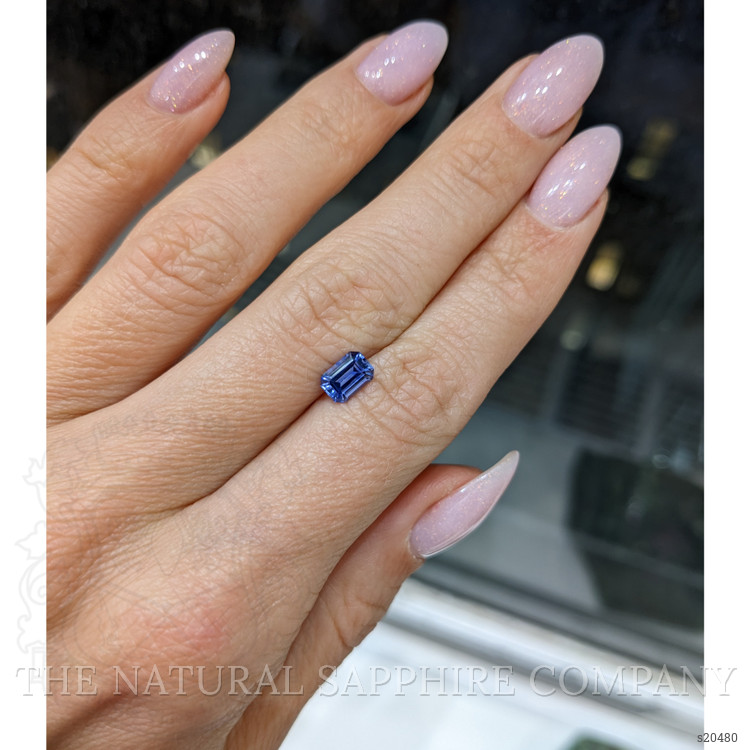 0.87 Ct. Blue Sapphire from Ceylon (Sri Lanka)