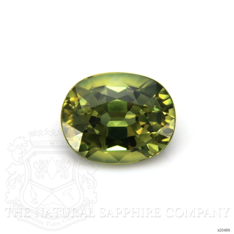 1.90 Ct. Yellowish Green Sapphire from Thailand
