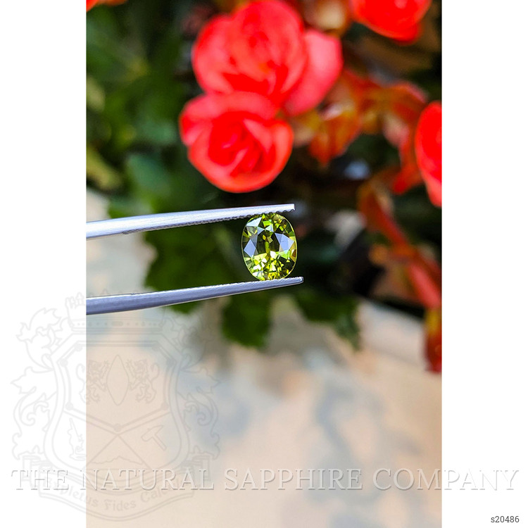 1.90 Ct. Yellowish Green Sapphire from Thailand
