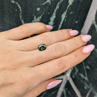 2.18 Ct. Green Sapphire from Thailand Life Style