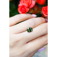 2.18 Ct. Green Sapphire from Thailand Life Style