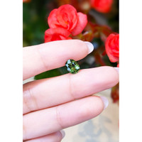 2.18 Ct. Green Sapphire from Thailand Life Style