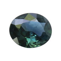 1.58 Ct. Bluish Green Sapphire from Madagascar Video