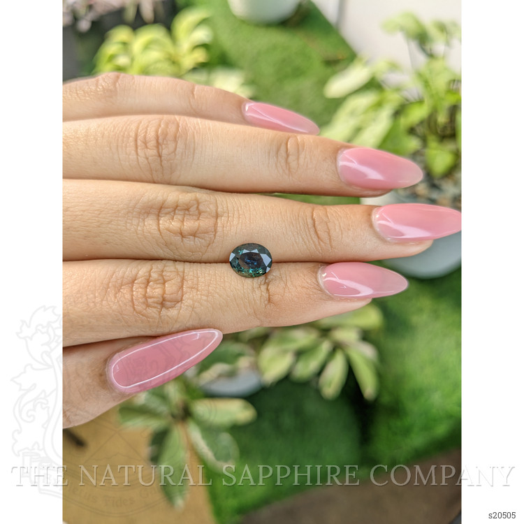 1.58 Ct. Bluish Green Sapphire from Madagascar