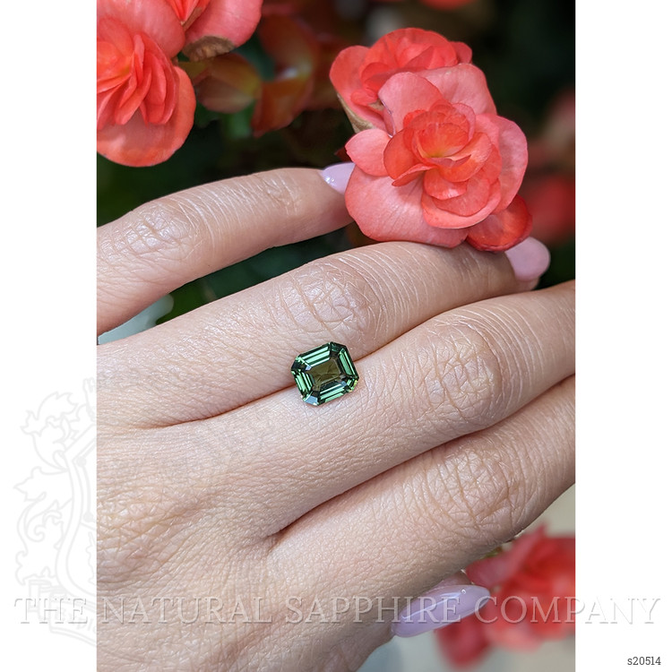 2.05 Ct. Green Sapphire from Ceylon (Sri Lanka)