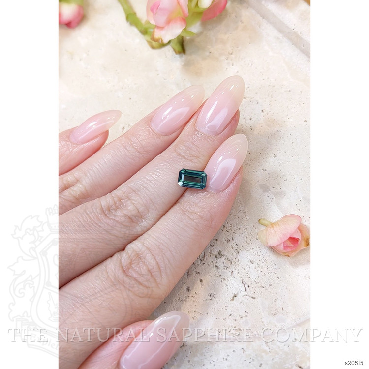 2.01 Ct. Bluish Green Sapphire from Ceylon (Sri Lanka)