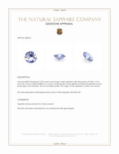 2.00 Ct. Violet Sapphire from Ceylon (Sri Lanka) Appraisal