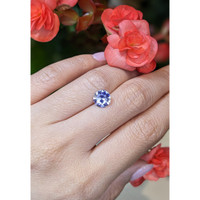 2.00 Ct. Violet Sapphire from Ceylon (Sri Lanka) Life Style