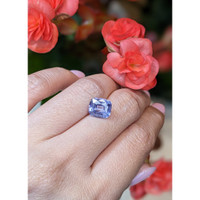 3.68 Ct. Purple Sapphire from Ceylon (Sri Lanka) Life Style