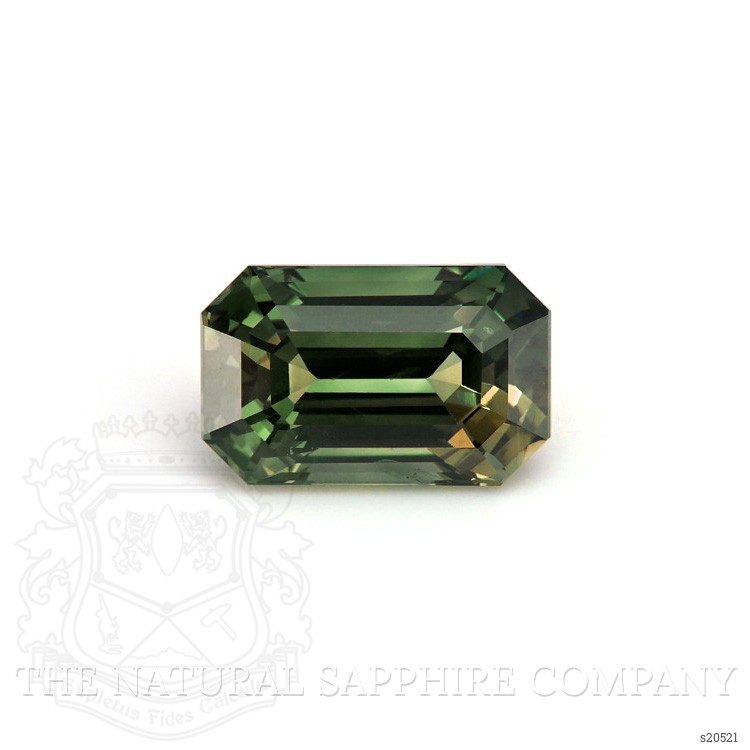 4.07 Ct. Brownish Green Sapphire from Ceylon (Sri Lanka)