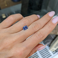 1.07 Ct. Blue Sapphire from Ceylon (Sri Lanka) Life Style