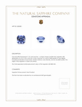 1.52 Ct. Purplish Blue Sapphire from Ceylon (Sri Lanka) Appraisal