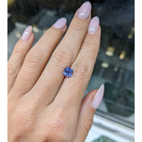 1.52 Ct. Purplish Blue Sapphire from Ceylon (Sri Lanka) Life Style