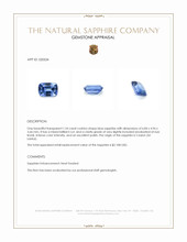 1.24 Ct. Blue Sapphire from Ceylon (Sri Lanka) Appraisal