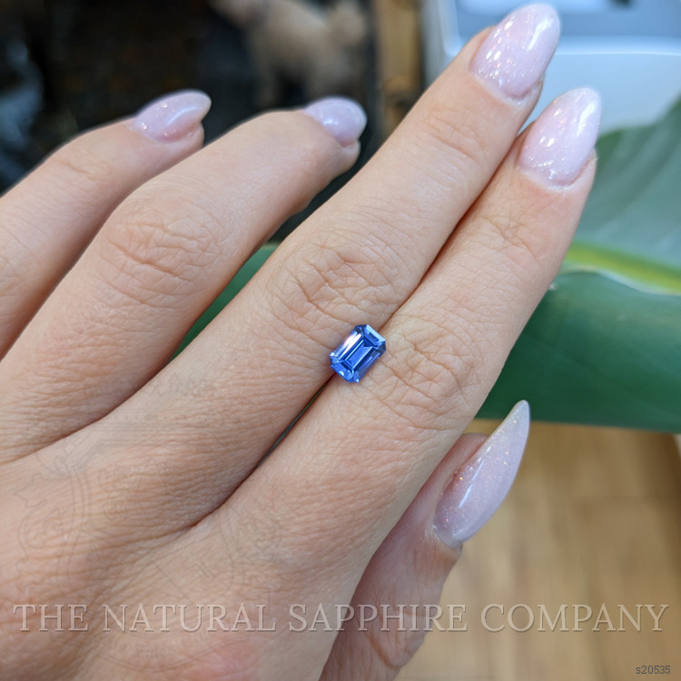 0.94 Ct. Blue Sapphire from Ceylon (Sri Lanka)