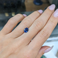 1.30 Ct. Blue Sapphire from Ceylon (Sri Lanka) Life Style