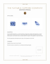 1.13 Ct. Sapphire from Ceylon (Sri Lanka) Appraisal