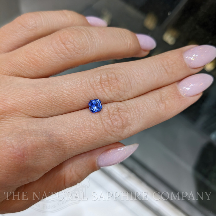 0.82 Ct. Blue Sapphire from Ceylon (Sri Lanka)