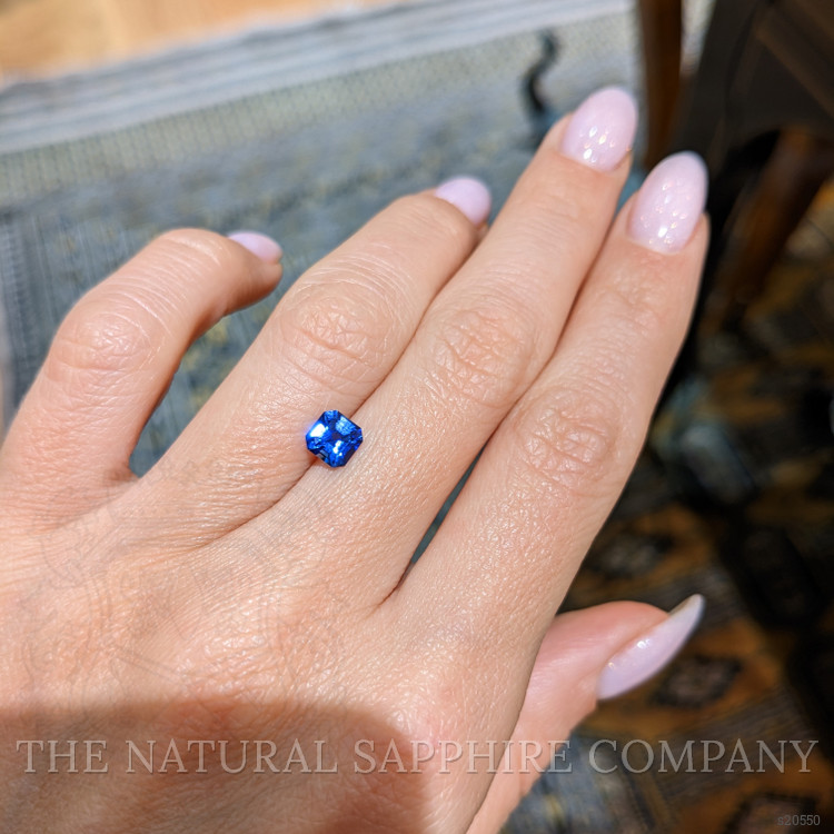 0.83 Ct. Blue Sapphire from Ceylon (Sri Lanka)