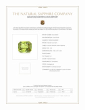 2.52 Ct. Yellowish Green Sapphire from Madagascar Scan Report