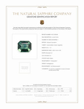 1.16 Ct. Bluish Green Sapphire from Madagascar Scan Report