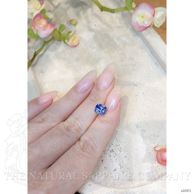 2.51 Ct. Purplish Blue Sapphire from Ceylon (Sri Lanka)