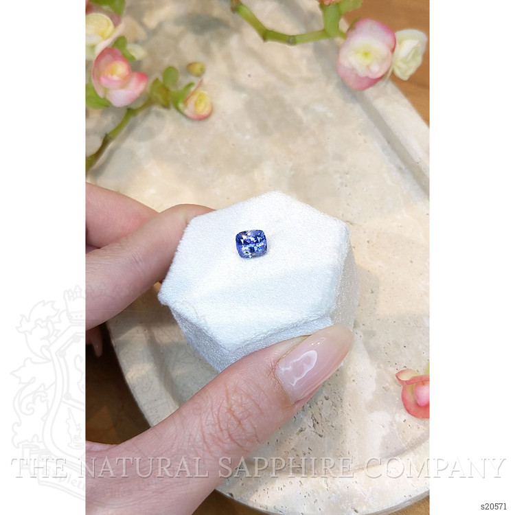 2.51 Ct. Purplish Blue Sapphire from Ceylon (Sri Lanka)