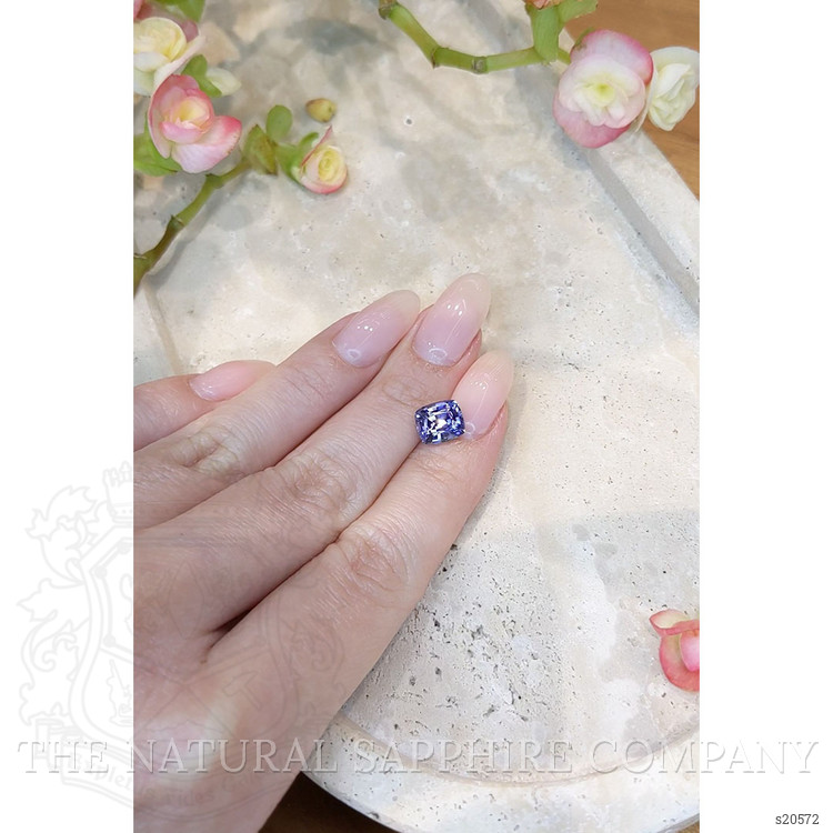 2.56 Ct. Purplish Blue Sapphire from Ceylon (Sri Lanka)