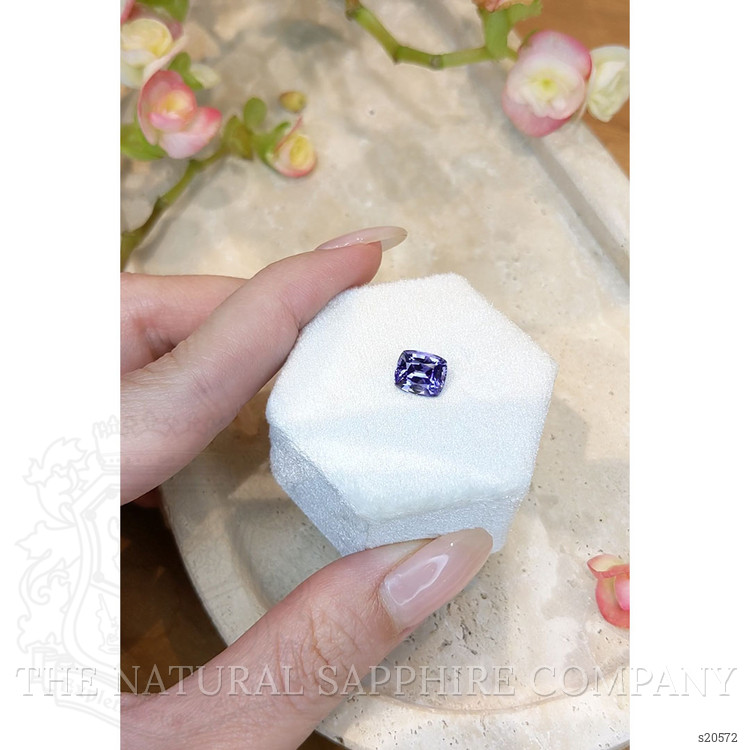 2.56 Ct. Purplish Blue Sapphire from Ceylon (Sri Lanka)