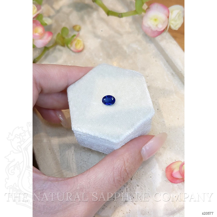 1.04 Ct. Blue Sapphire from Ceylon (Sri Lanka)