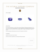 1.35 Ct. Sapphire from Ceylon (Sri Lanka) Appraisal