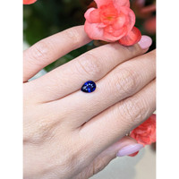 1.29 Ct. Blue Sapphire from Ceylon (Sri Lanka) Life Style