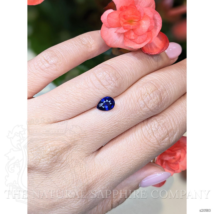 1.29 Ct. Blue Sapphire from Ceylon (Sri Lanka)