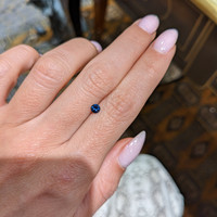 0.28 Ct. Blue Sapphire from Ceylon (Sri Lanka) Life Style