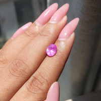 1.72 Ct. Purplish Pink Sapphire from Ceylon (Sri Lanka) Life Style