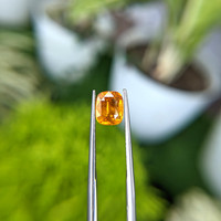 1.77 Ct. Yellowish Orange Sapphire from Ceylon (Sri Lanka) Life Style