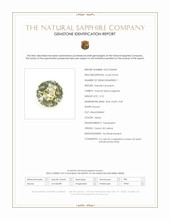 3.10 Ct. Yellow Sapphire from Ceylon (Sri Lanka) Scan Report