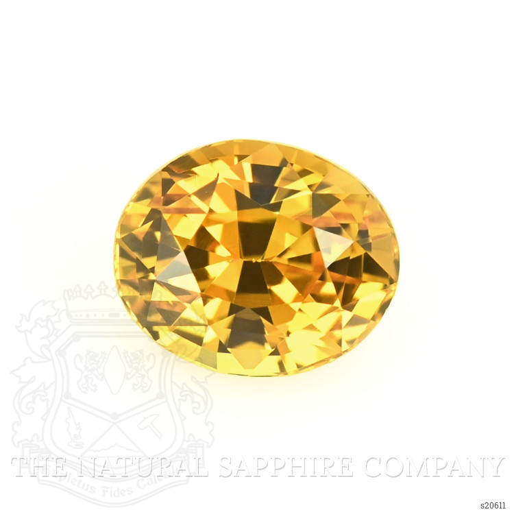 1.19 Ct. Yellowish Orange Sapphire from Ceylon (Sri Lanka)