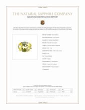 1.26 Ct. Yellow Sapphire from Ceylon (Sri Lanka) Scan Report
