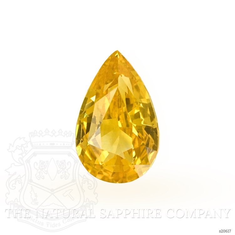1.13 Ct. Orangish Yellow Sapphire from Ceylon (Sri Lanka)