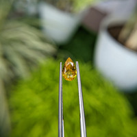 1.13 Ct. Orangish Yellow Sapphire from Ceylon (Sri Lanka) Life Style
