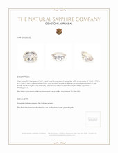 4.01 Ct. Peach Sapphire from Madagascar Appraisal