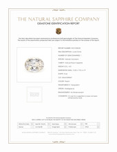 4.01 Ct. Peach Sapphire from Madagascar Scan Report