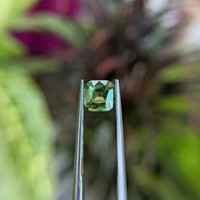 1.22 Ct. Yellowish Green Sapphire from Tanzania Life Style