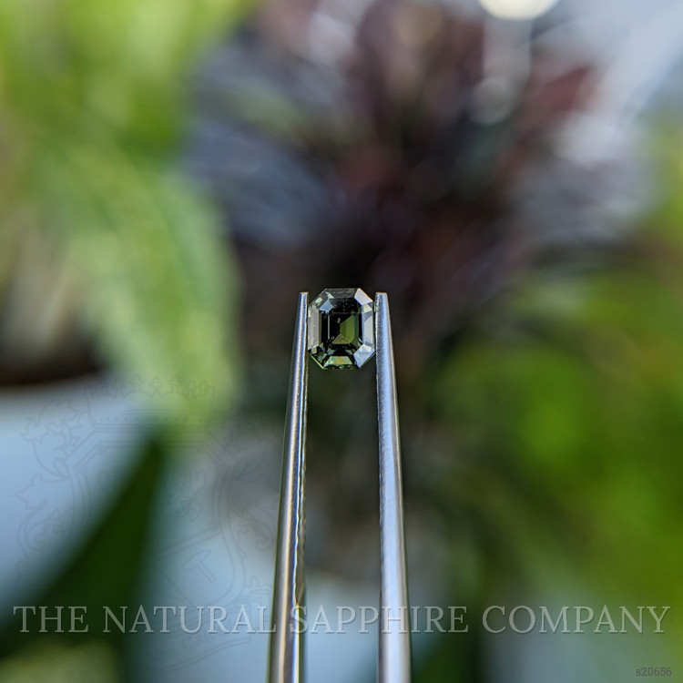 0.72 Ct. Green Sapphire from Tanzania