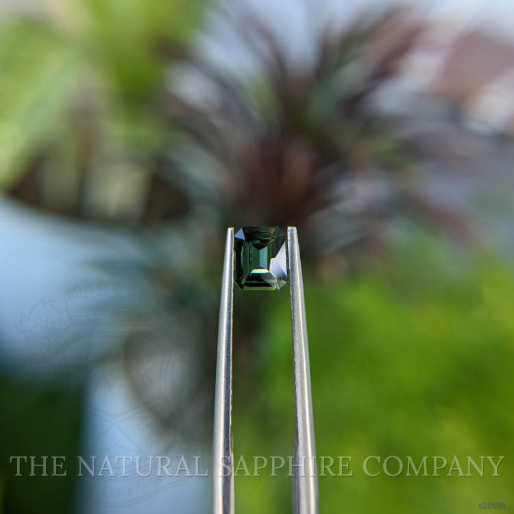 0.56 Ct. Bluish Green Sapphire from Tanzania