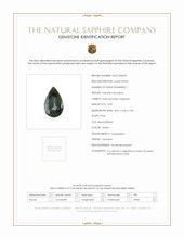 0.99 Ct. Green Sapphire from Tanzania Scan Report