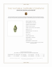 0.97 Ct. Yellowish Green Sapphire from Montana Scan Report
