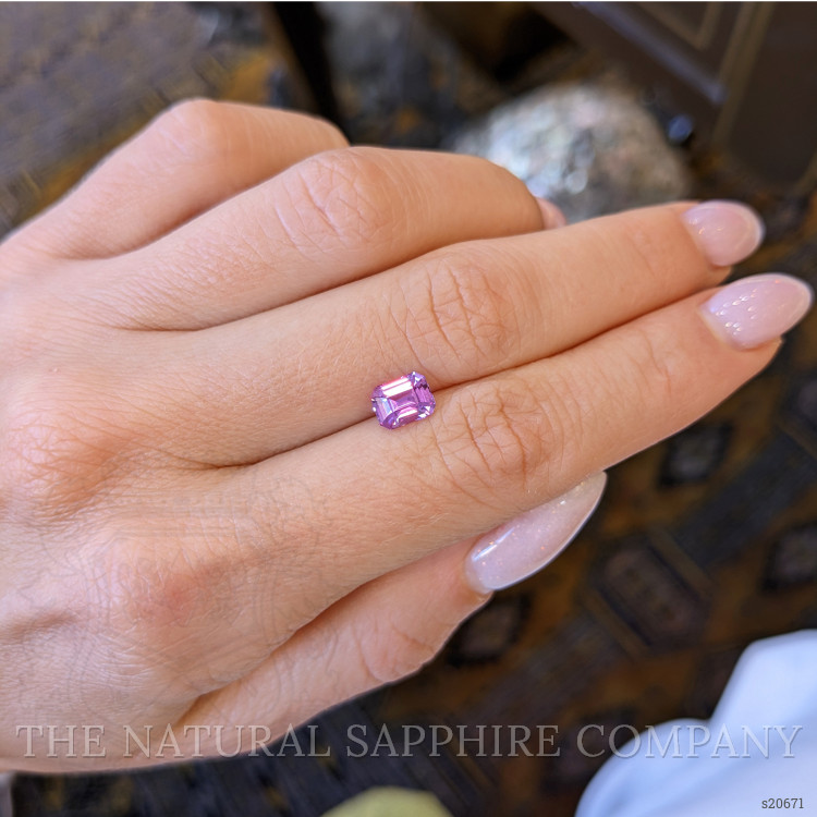 1.19 Ct. Purple Sapphire from Ceylon (Sri Lanka)