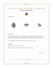 0.97 Ct. Bluish Grey Sapphire from Montana Appraisal